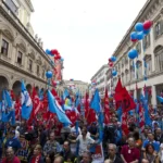 Manifestaciones en las principales ciudades de Italia contra los presupuestos de Meloni