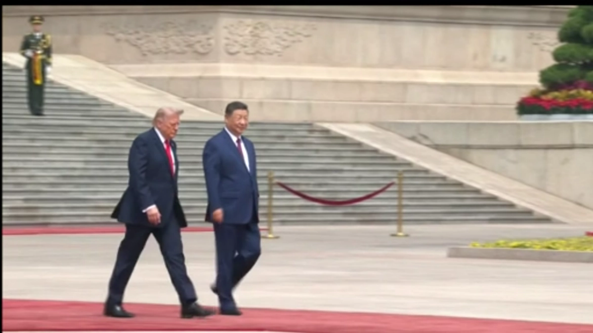 Xi y Trump concluyen en Pekín un primer cara a cara de dos horas y cuarto